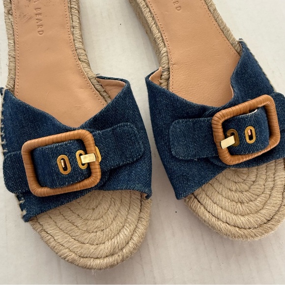 Veronica Beard Apa Denim Espadrille Sandal Size 10